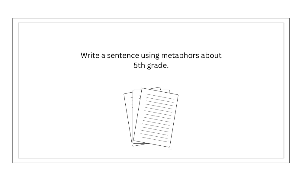 5th grade metaphor worksheet